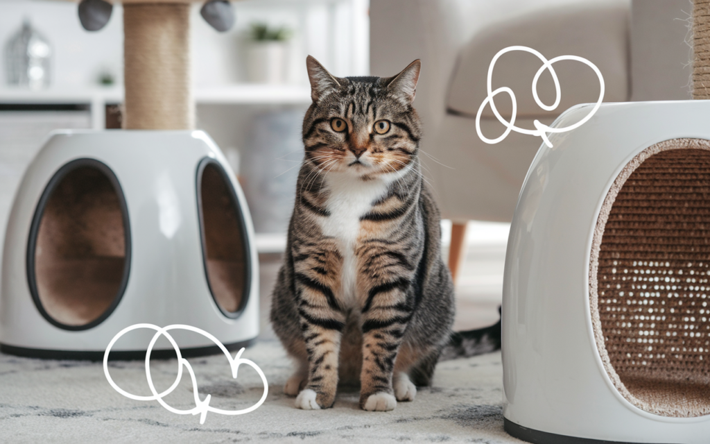 Chat qui fait pipi partout dans la maison, causes du marquage urinaire et solutions pour y remédier