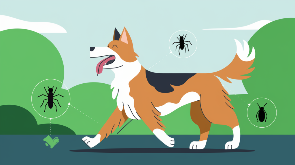 simparica chien : action du sarolaner bloquant le système nerveux des parasites pour protéger les chiens